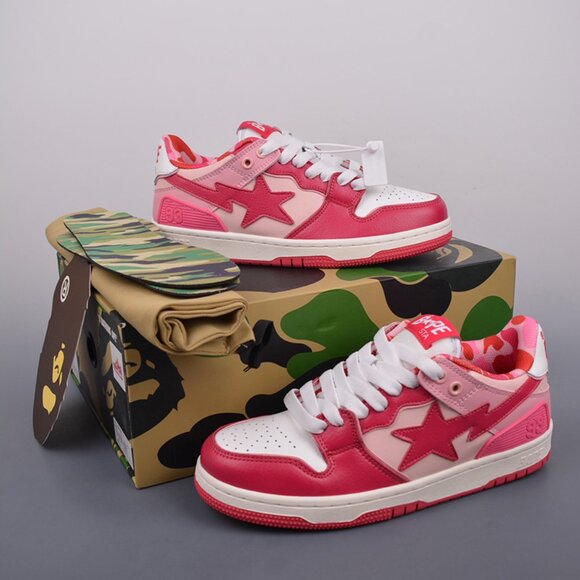 A Bathing Ape Bape SK8 Sta ABC Camo Pink - Picture 1 of 9
